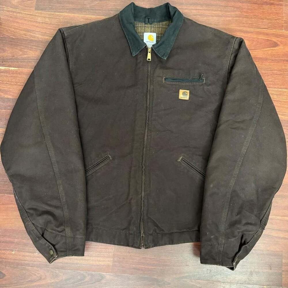 Vintage Carhartt J97 DKB Detroit Jacket 2XL Tall Brown